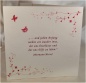 Mobile Preview: Hochzeitseinladung in Bordeaux mit Rosen und Schmetterlingen