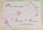 Preview: Save-the-date-Karte zur Hochzeit in zartem Flieder