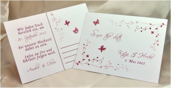 Save-the-date-Karte "Dornröschen"