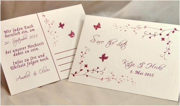 Save-the-date-Karte "Dornröschen"