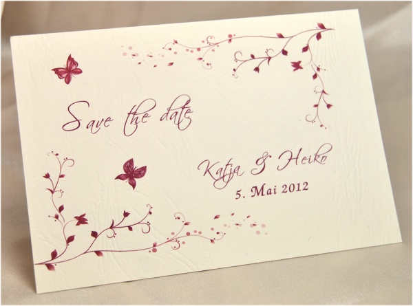 Save-the-date-Karte "Dornröschen"