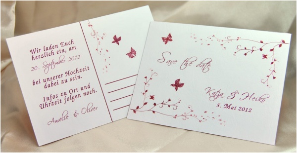 Save-the-date-Karte "Dornröschen"